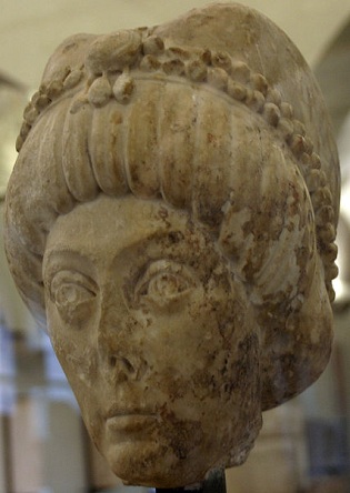 Byzantine Empress possibly Theodora or Licinia Eudoxia ca.525 Museo darte Antica del Castello Sforzesco Milano    Photo by Giovanni Dall Orto
